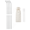Lange Edelstahlstrohhalme im 8er Set 20cm | Eli