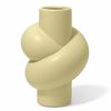 Butter Lemon Keramik Vase in gedrehter Form | Tilda