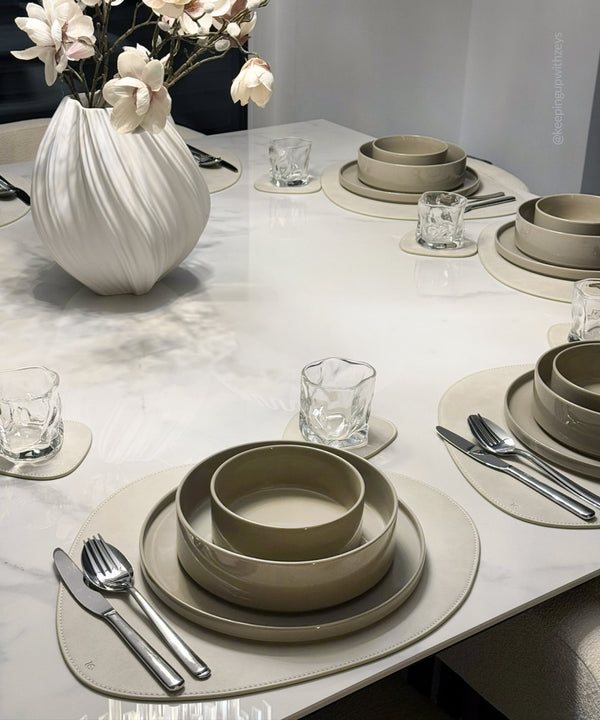 Geschirrset Taupe | Nia