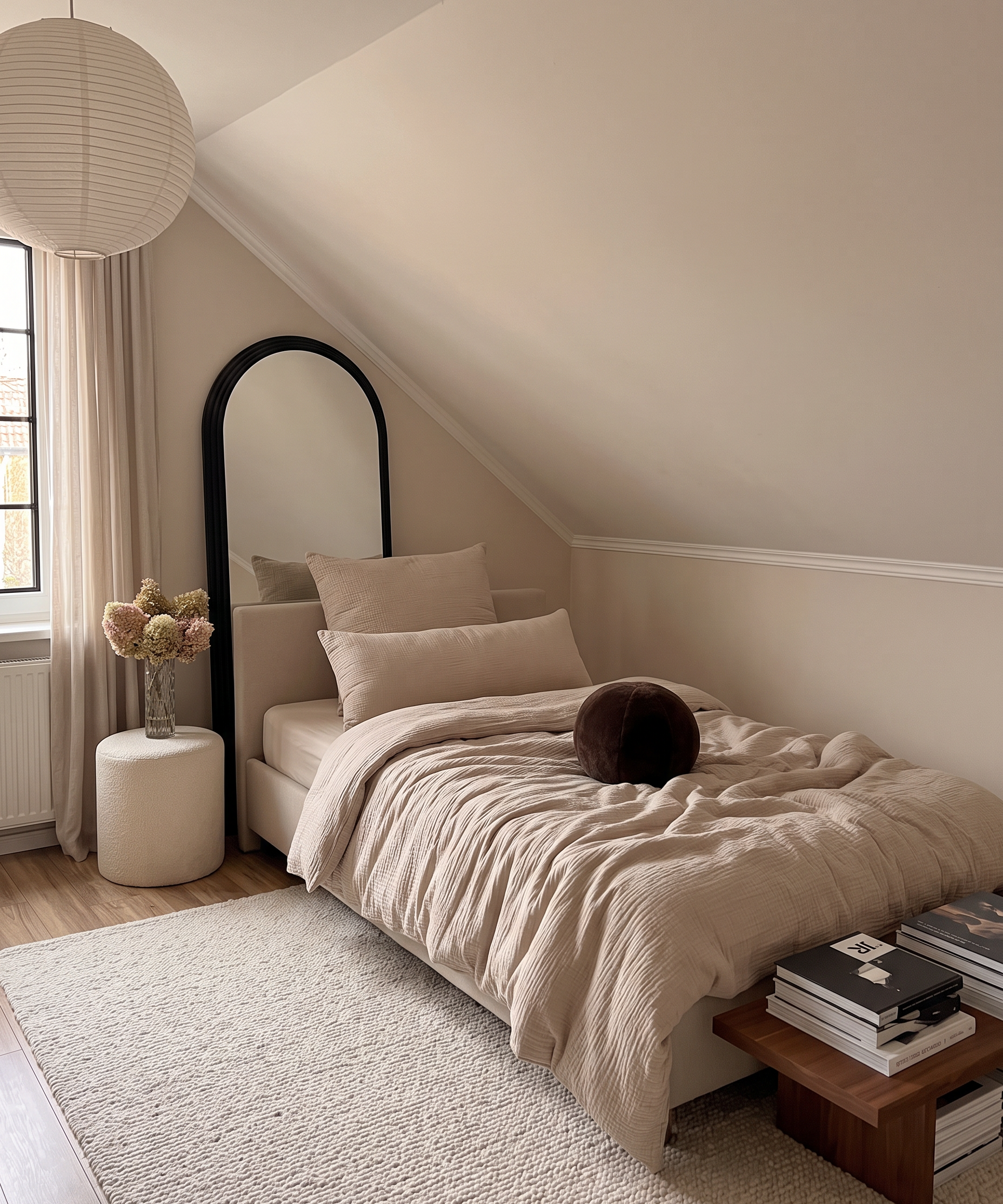 Haven Single-Set Beige | 1× Musselin-Einzelbettwäsche + 1× Kissenbezug 40×80