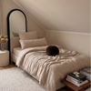 Musselin Kissenbezug 40×80cm in Beige | Haven