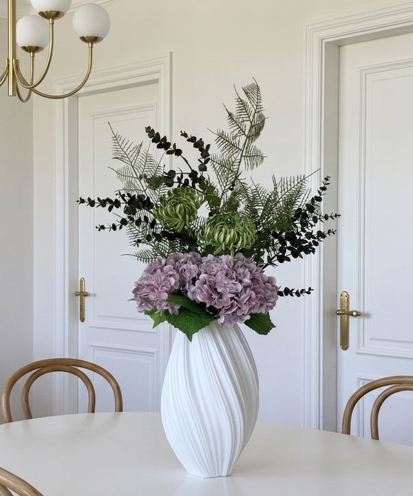 Moody Garden 7er Bouquet in Altrosa & Grün | Bloom