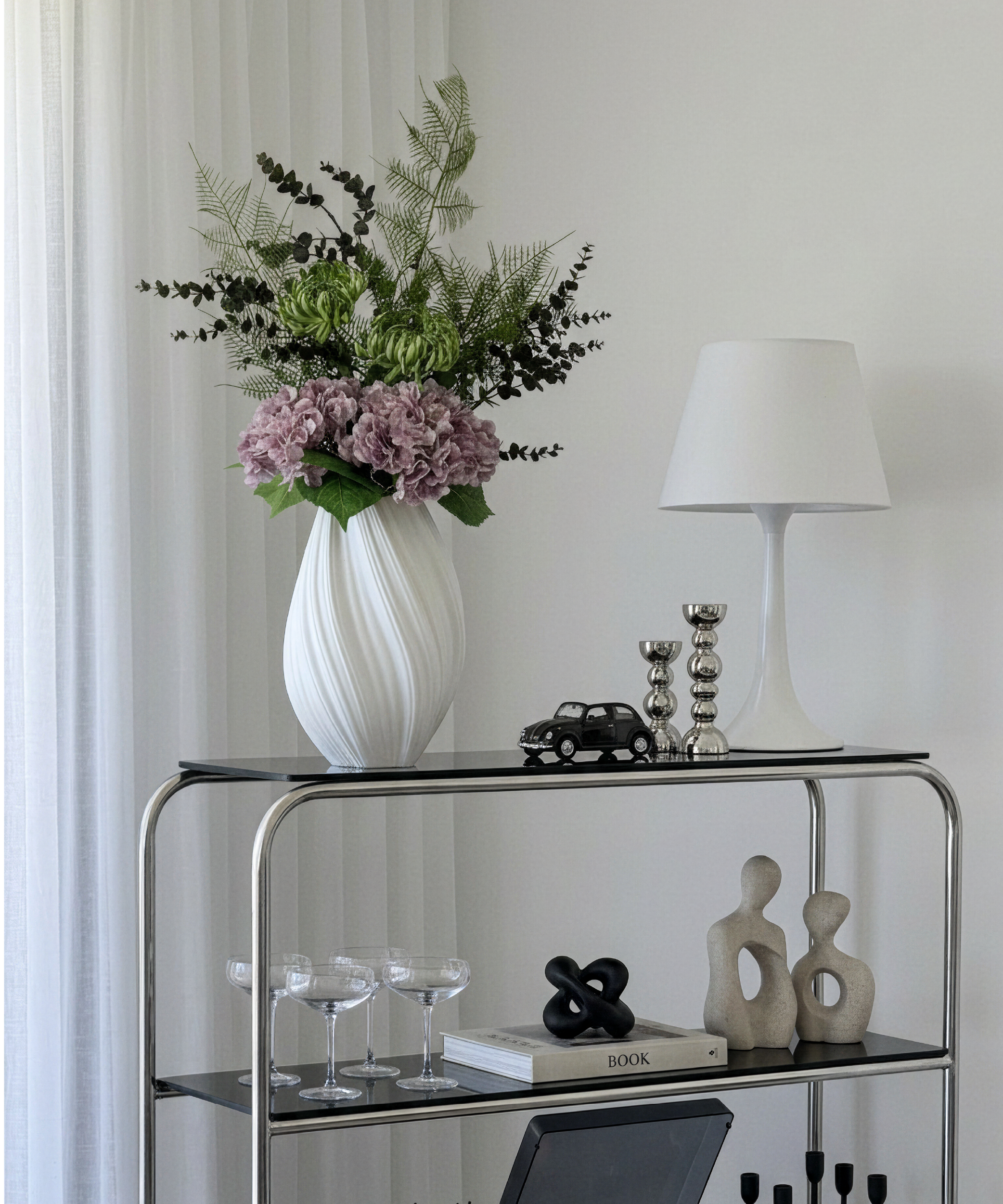Moody Garden 7er Bouquet in Altrosa & Grün | Bloom