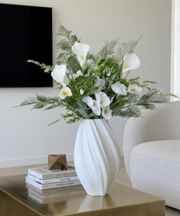 Pure Fern 13er Bouquet in Weiß & Grün | Bloom