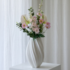 Rose Whisper 7er Bouquet in Rosa, Weiß & Grün | Bloom